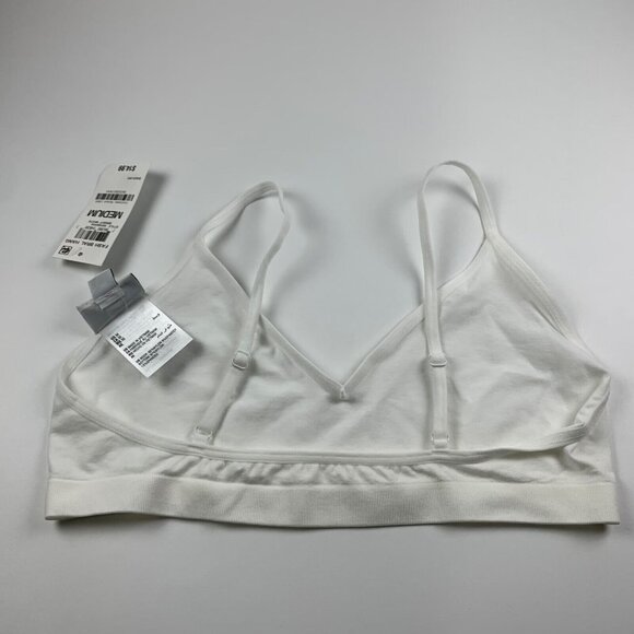 Jenni Women's Light Support Low Scoop Neck White Pullover Bralette Size M NWT‎ - Picture 5 of 7